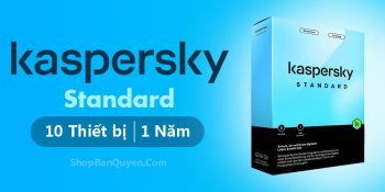 Kaspersky Standard 10 Thiết bị (1 Năm) - Bản quyền chính hãng
