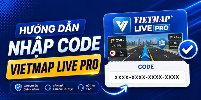 Huong dan nhap code vietmap live