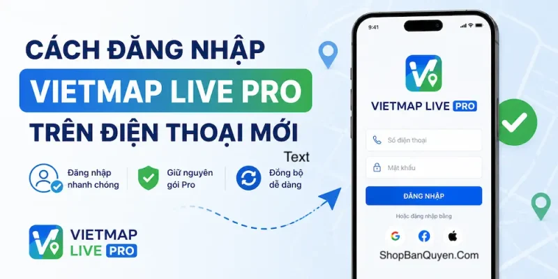 cach dang nhap vietmap live tren dien thoai moi