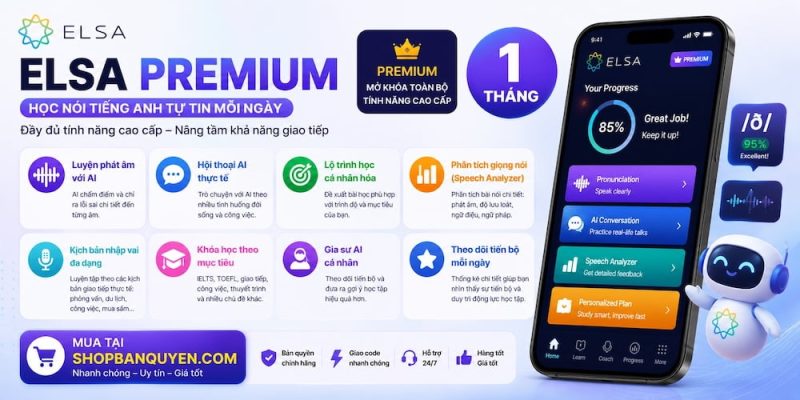 elsa premium 1 thang tinh nang
