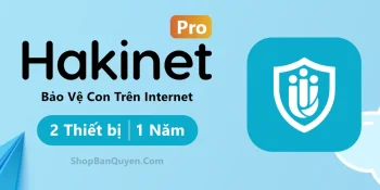Hakinet Pro 1 Năm (2 Thiết bị) - Bản Quyền Chính Hãng